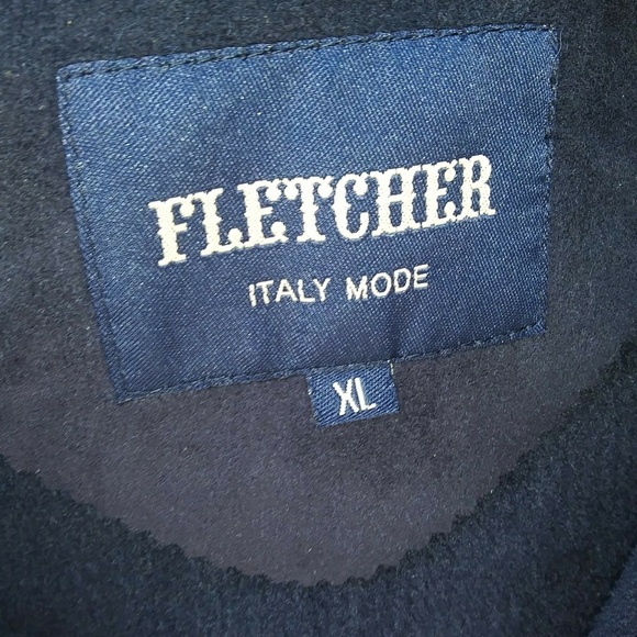 Fletcher Men's Coat Made In Italy - Picture 5 of 5